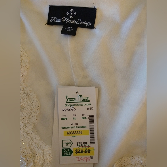 Ronnie Nicole Evenings top Style V21209 Size M - Picture 7 of 8